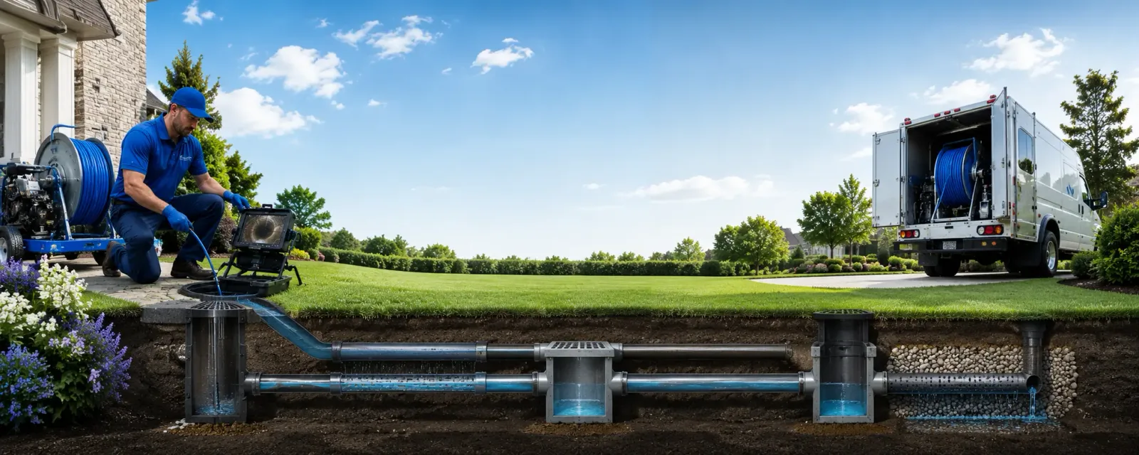 Outdoor drain cleaning information for Miller Place, NY